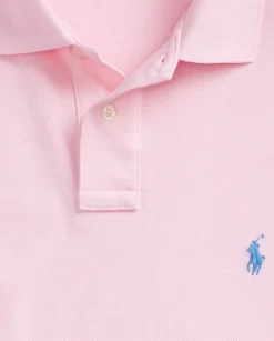 Różowy t-shirt polo Classic Fit