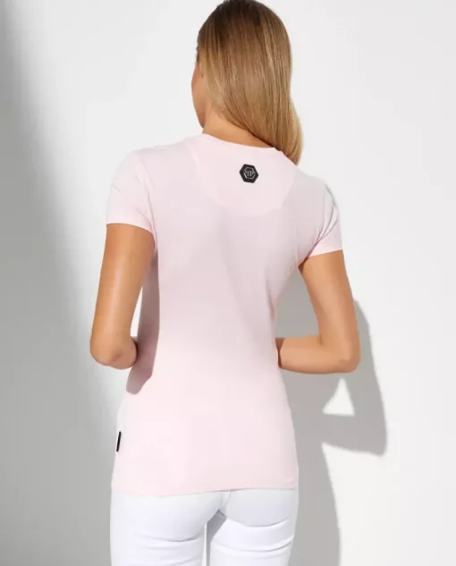 Różowy t-shirt z czaszką Sexy Pure