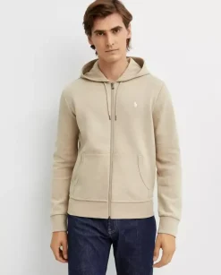 Rozpinana bluza z kapturem i logo