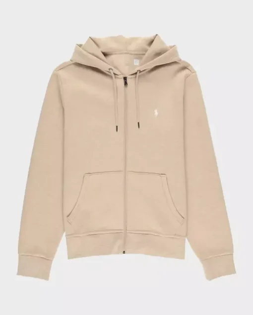 Rozpinana bluza z kapturem i logo
