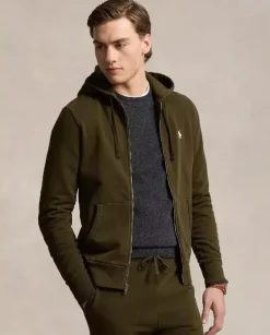Rozpinana zielona bluza z kapturem