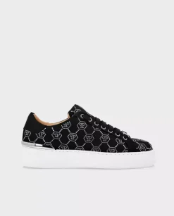 Satynowe sneakersy Lo-Top z monogramem