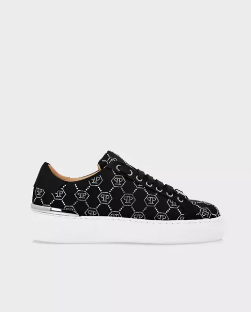 Satynowe sneakersy Lo-Top z monogramem