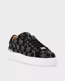 Satynowe sneakersy Lo-Top z monogramem