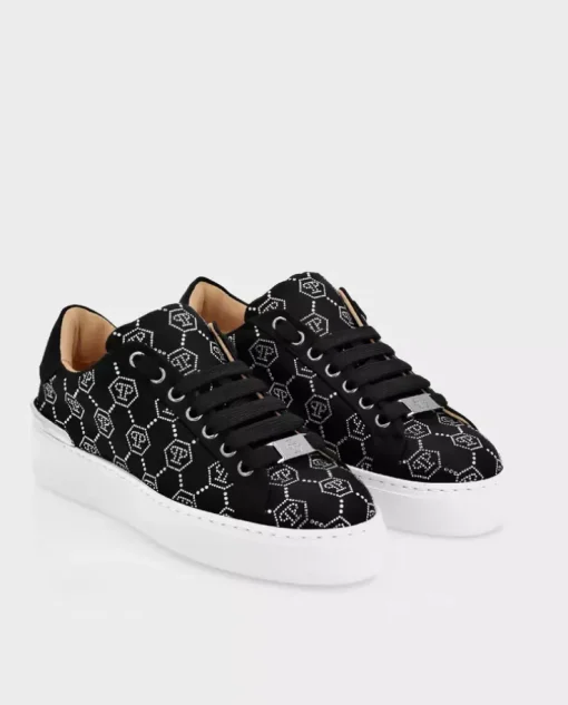 Satynowe sneakersy Lo-Top z monogramem