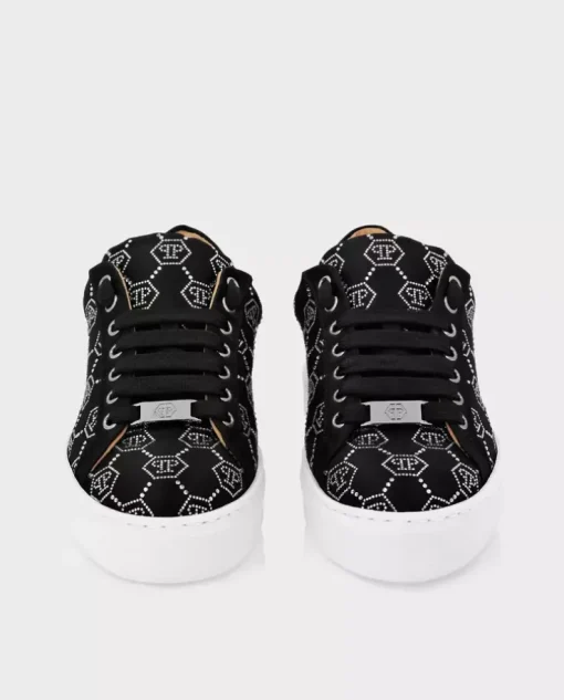 Satynowe sneakersy Lo-Top z monogramem