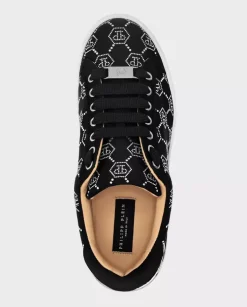Satynowe sneakersy Lo-Top z monogramem