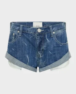 Shorty jeansowe z niskim stanem