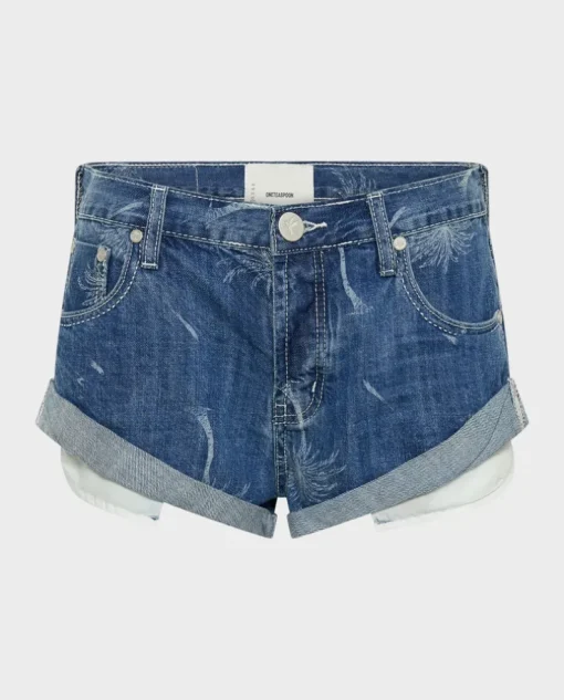 Shorty jeansowe z niskim stanem