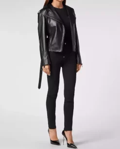 Skórzana kurtka oversize