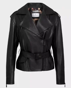 Skórzana kurtka oversize