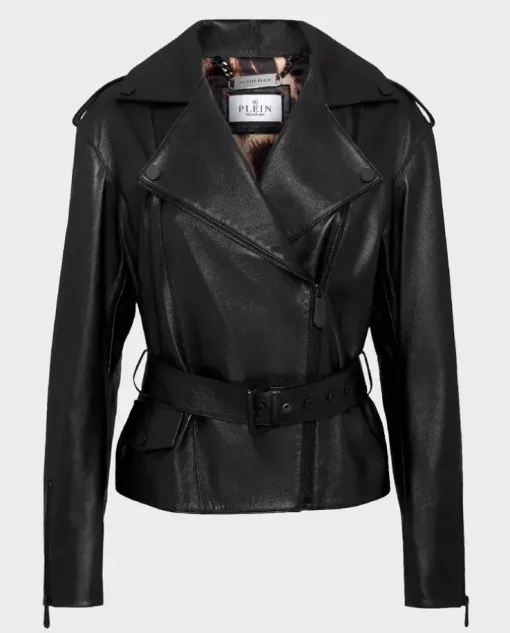 Skórzana kurtka oversize