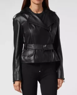 Skórzana kurtka oversize