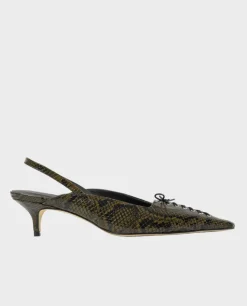Skórzane czółenka Rock Pumps Python