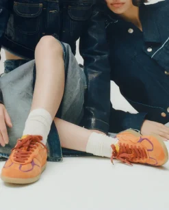 Skórzane sneakersy Tb.490 Rife Orange