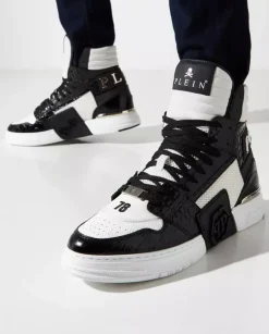 Sneakersy z tłoczeniem skóry krokodyla Phantom Kick$