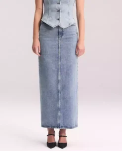 Spódnica jeansowa maxi