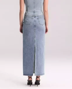 Spódnica jeansowa maxi