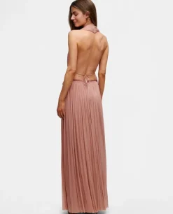 Spódnica maxi z jedwabiu Blush