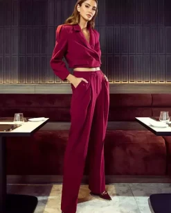 Spodnie Royal Burgundy Chic