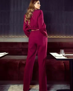 Spodnie Royal Burgundy Chic