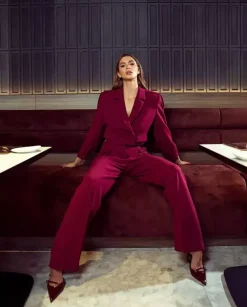 Spodnie Royal Burgundy Chic