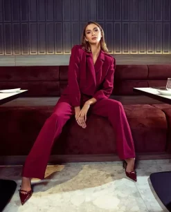 Spodnie Royal Burgundy Chic