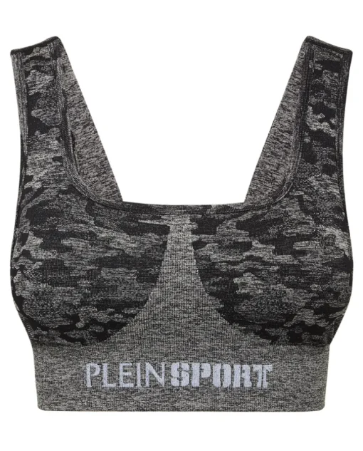Sportowy top moro z logo