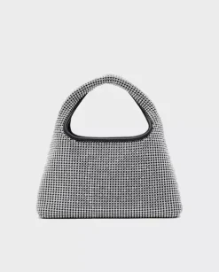Srebrna torebka The Sack mini