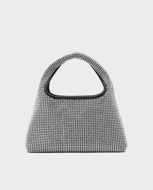 Srebrna torebka The Sack mini