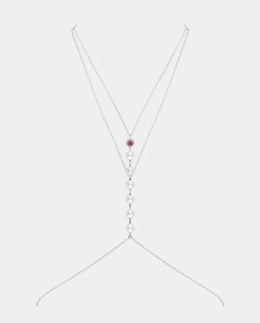 Srebrny łańcuszek na ciało Violet Crown Energy