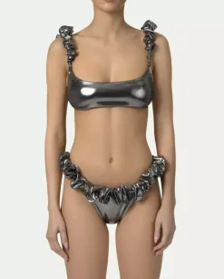 Srebrny komplet bikini Mimi Silver Metallic