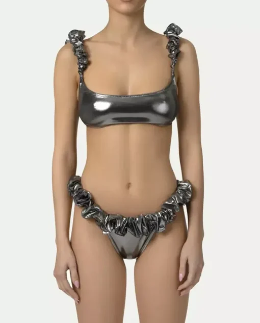Srebrny komplet bikini Mimi Silver Metallic