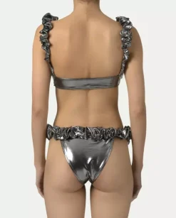 Srebrny komplet bikini Mimi Silver Metallic