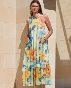 Sukienka maxi w kwiatowy print Faenza