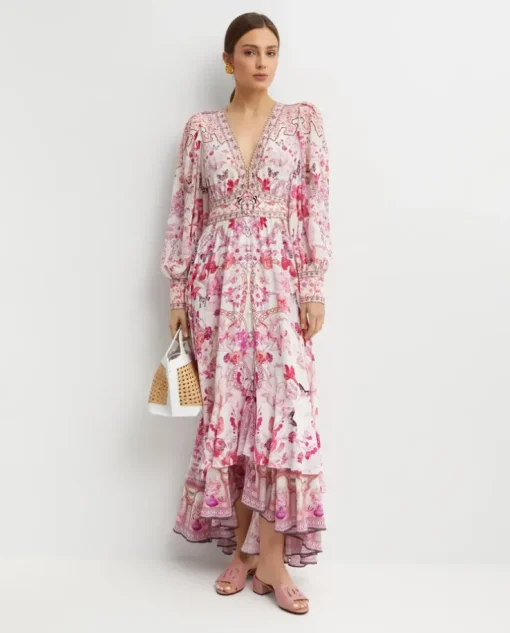 Sukienka maxi w kwiaty