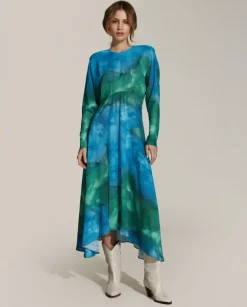 Sukienka midi z printem Cecile