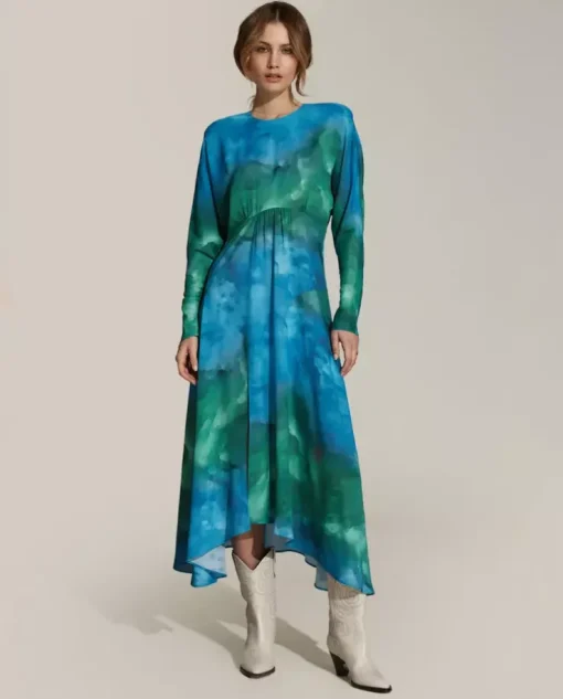 Sukienka midi z printem Cecile