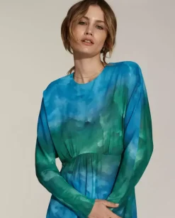 Sukienka midi z printem Cecile