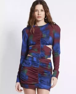 Sukienka mini z printem Polly