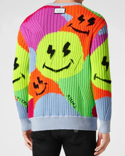 Sweter z kolorowym printem