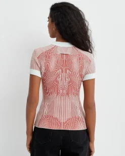 Sweter z krótkim rękawem