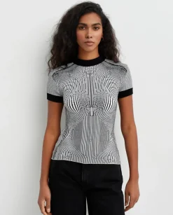 Sweter z krótkim rękawem
