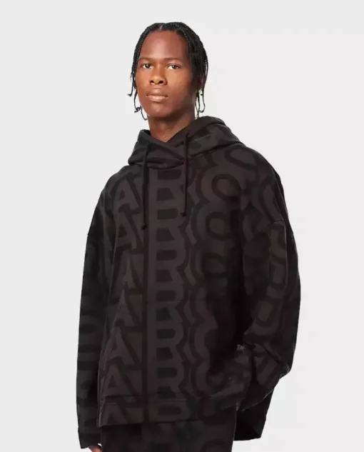 Szara bawełniana bluza The Monogram Oversize