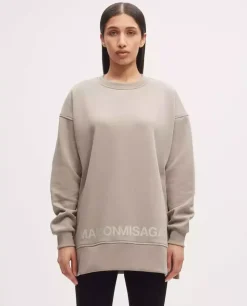 Szara bluza oversize z bawełny organicznej