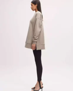 Szara bluza oversize z bawełny organicznej