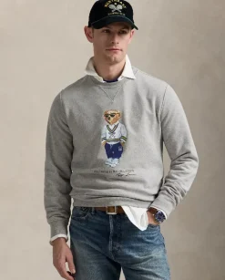 Szara bluza z grafiką Polo Bear