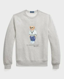 Szara bluza z grafiką Polo Bear