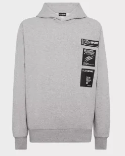 Szara bluza z kapturem Scratch