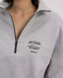 Szara bluza z kołnierzem